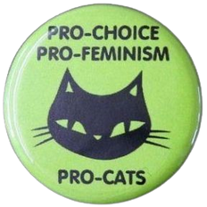 pro-choice, pro-feminism, pro-cats